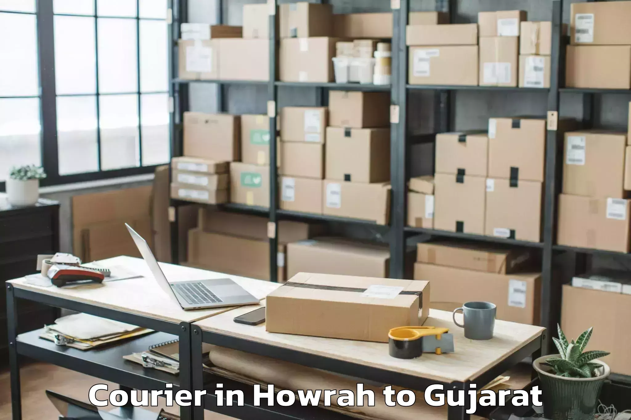 Hassle-Free Howrah to Porbandar Courier